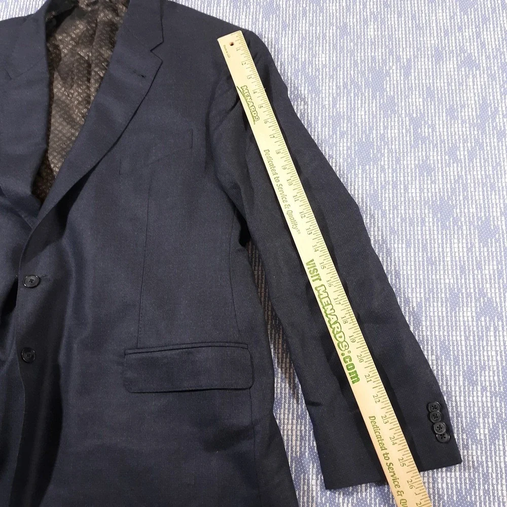 Joseph Abboud Wool Suit Jacket Blazer Mens 50 R Blue Vitale Barberis Canonico